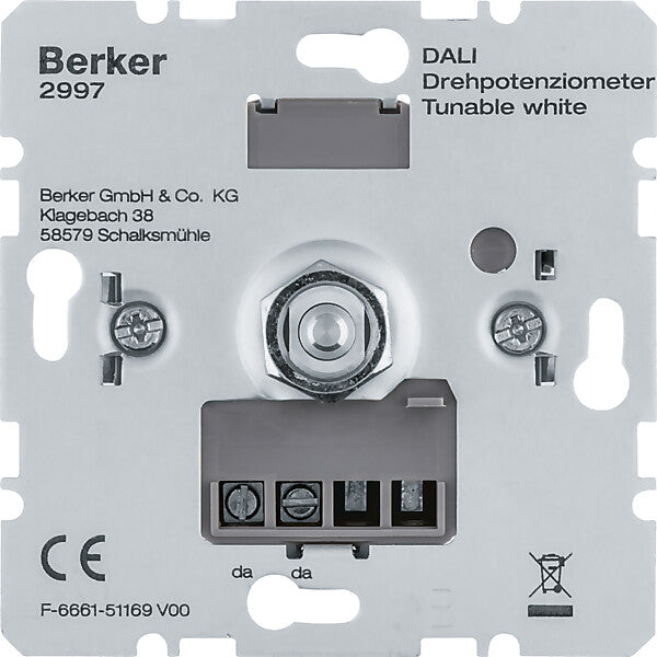 Hager/Berk DALI Drehpotenziometer Tunable white 2997